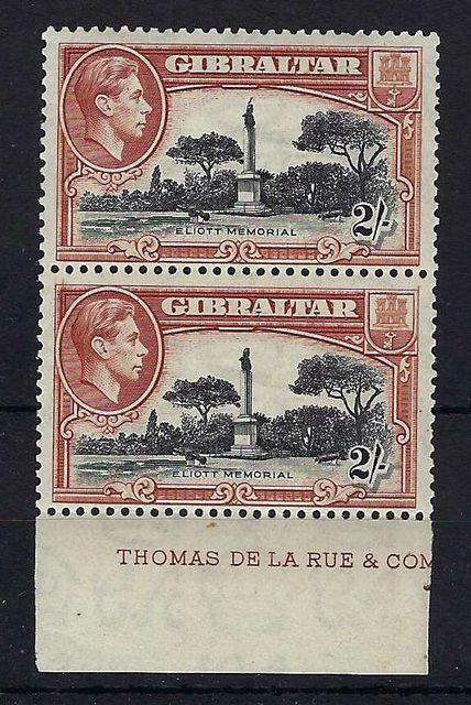 Image of Gibraltar SG 128b/128bb UMM British Commonwealth Stamp